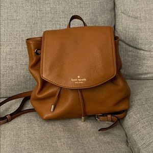 EUC Like New Kate Spade Cognac backpack